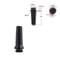 10-Pc Cable Strain Relief Boot Protector 4.6/5.2/6mm Wire Sleeve Cable Strain Relief HIP 6.0mm Black