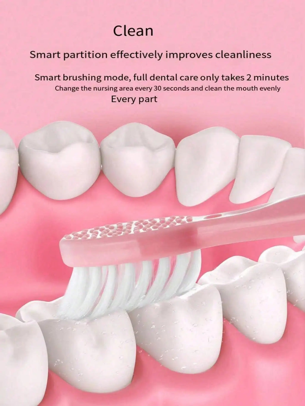 Acoustic Wave Electric Toothbrush Couples Set – 3 Brush Heads Electric Toothbrush Set HIP