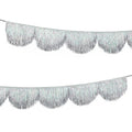Metallic Foil Fringe Garland – Glitter PET Party Backdrop Party Fringe Garland HIP Silver