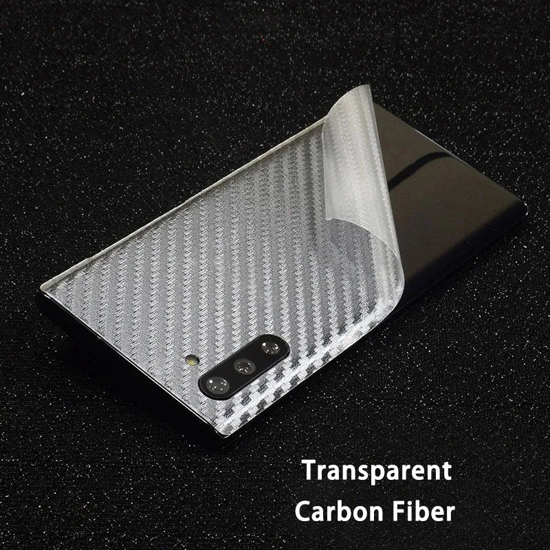 3D Carbon Fiber Back Skin Sticker for Samsung Galaxy – Matte Phone Back Skin HIP Clear Carbon Fiber Note 9