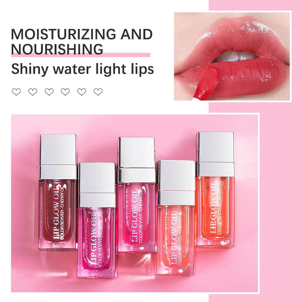Crystal Jelly Lip Gloss 10Colors Moisturizing Plumping Clear Tinted Lip Plumper Lips Makeup Lip Oil Care HIP