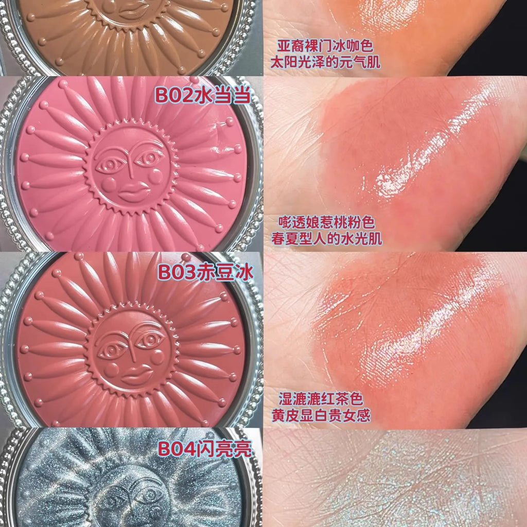 Girlcult Jelly Cream Blush Highlighter & Lip Color – Shimmer Cream Blush Highlighter HIP