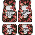 Rose Skull Car Floor Mats – Waterproof 4-Piece Set Car Floor Mats HIP 1