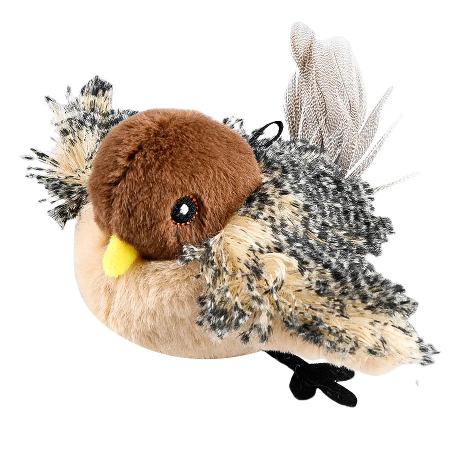 Rechargeable Chirping Flapping Bird Cat Toy with Remote Interactive Cat Toy HIP