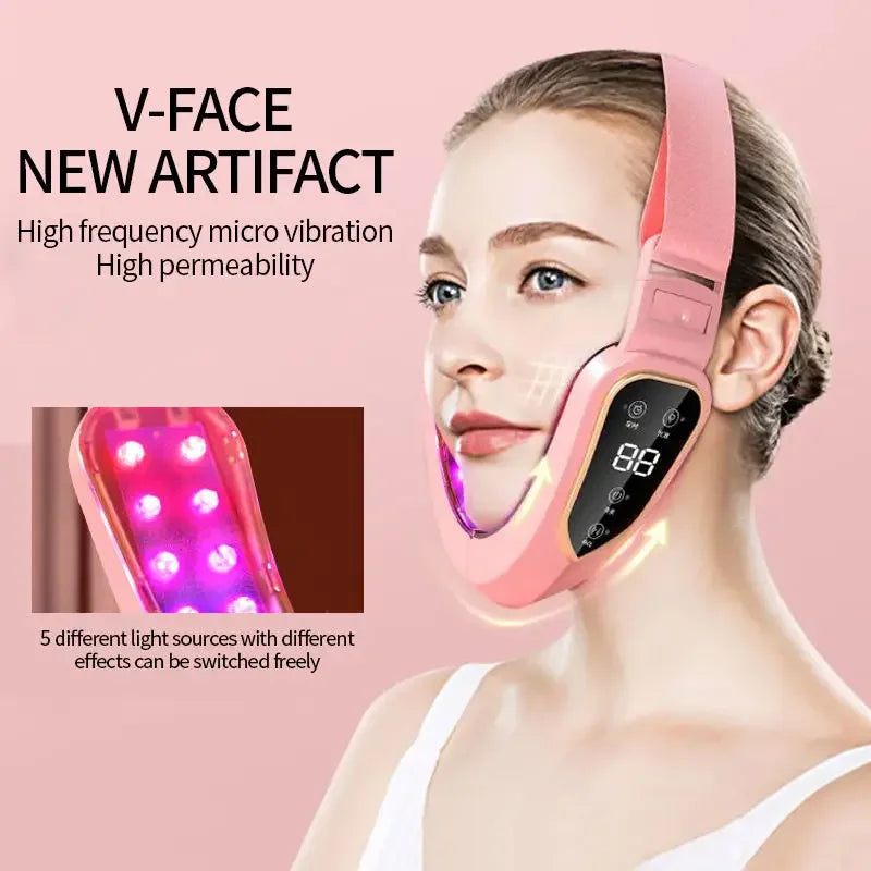 LED Photon Therapy Facial Lifting & Slimming Vibration Massager Facial Lifting Massager HIP