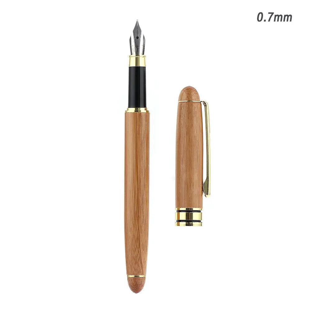 Bamboo Calligraphy Fountain Pen – Chisel Stub Nib 0.7–3mm Calligraphy Fountain Pen HIP