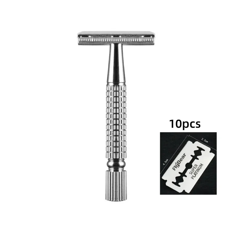 Men's Folding Straight Razor – Stainless Steel Barber Shaver Folding Straight Razor HIP