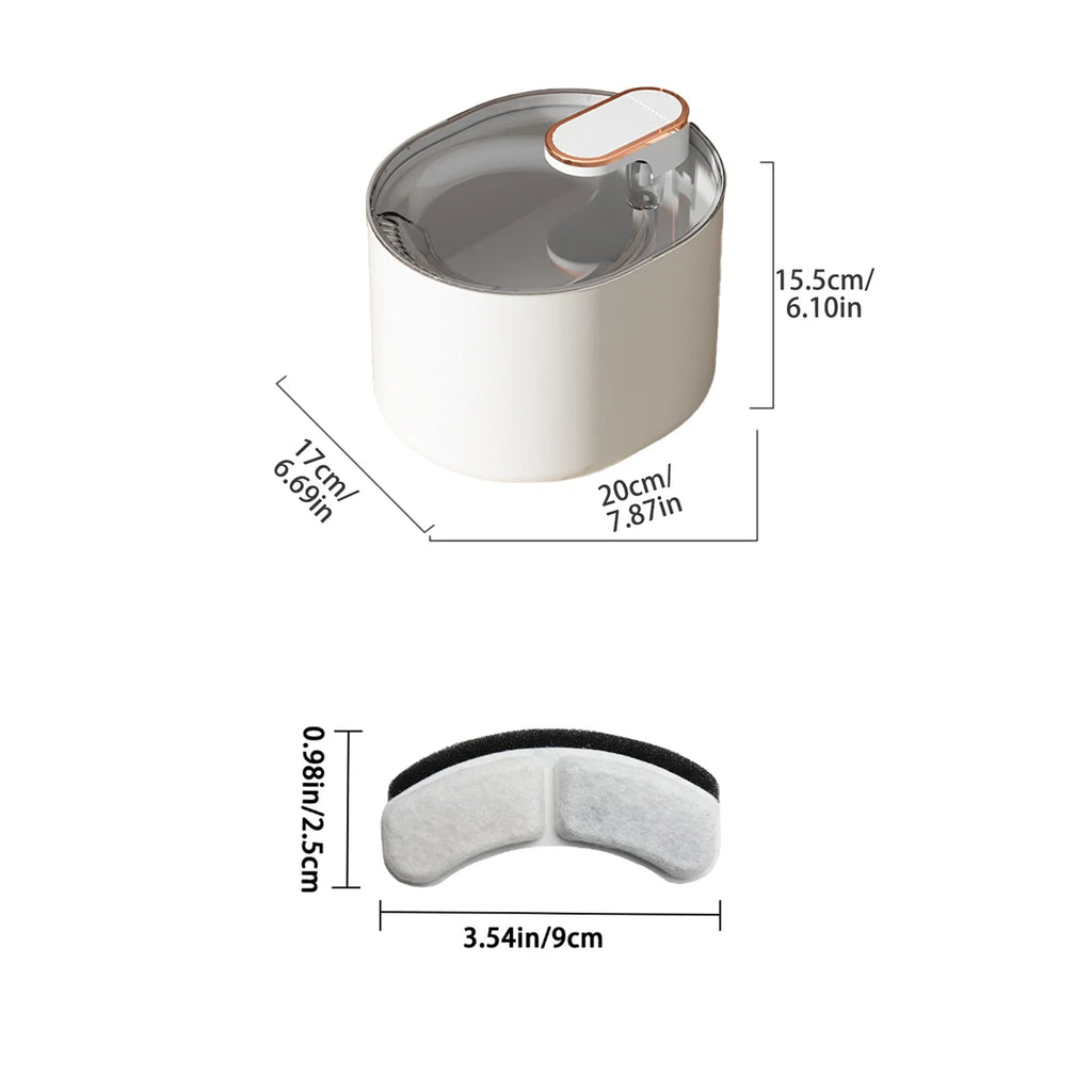 Pet Fully Automatic Water Fountain USB Ultra Silent Intelligent Pump Sensor Filter 3L Cat Large Capacity Water Dispenser HIP