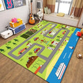 Kids City Map Car Play Mat – Road Rug for Bedroom & Playroom Kids Play Mat Rug HIP 5 50x80cm-Felt