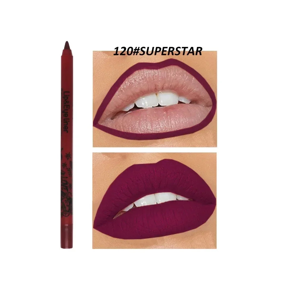 20 Color Slim Lip Liner Pencil Sexy Pink Brown Rose Lip Outline Matte Nude Lipstick Contouring Tint Waterproof Crayon Pen Makeup HIP 20