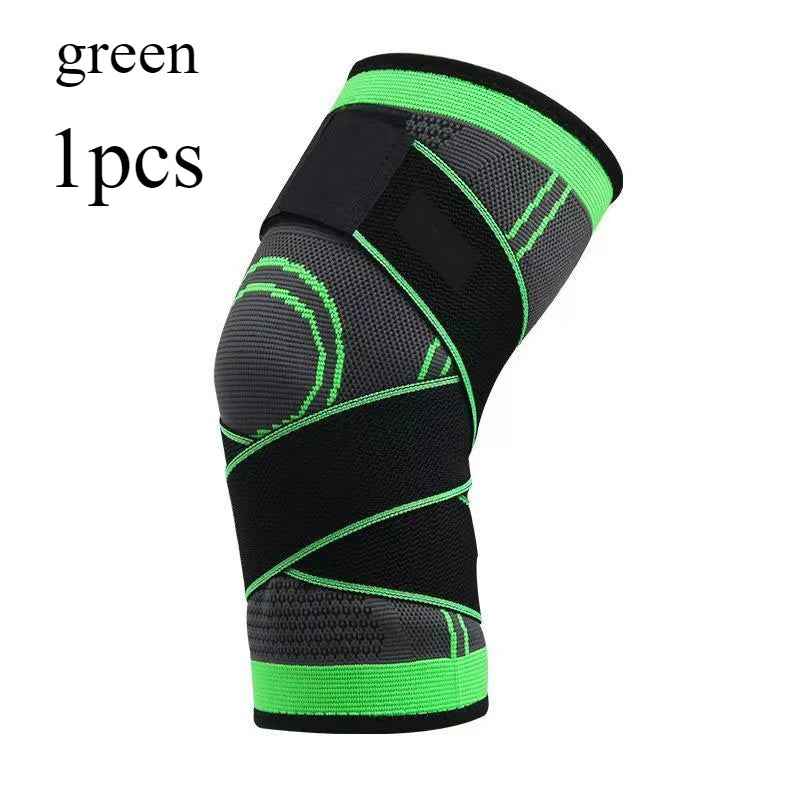 Elastic Knee Brace Support for Sports – Men & Women Knee Brace Support HIP C652-Green 1pcs M(35-42cm)