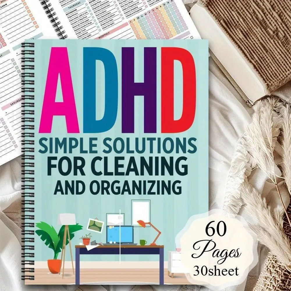 ADHD Cleaning Planner – Weekly & Daily Schedule Notebook Planning Notebook HIP