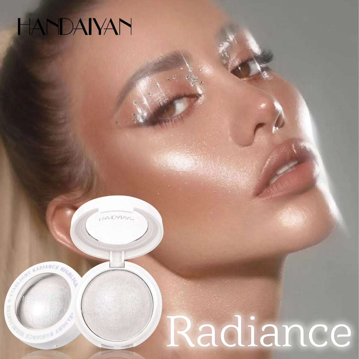 HANDAIYAN Shimmer Highlighter Bouncy Cream Glow & Contour Cream Highlighter HIP