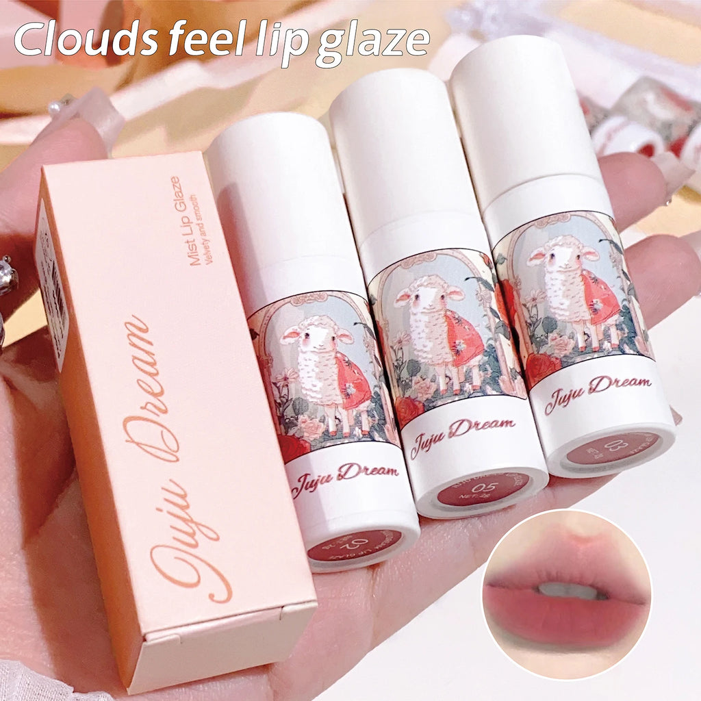 JUJU Dream Velvet Matte Lip Glaze – Transfer-Proof & Hydrating Matte Lip Glaze HIP