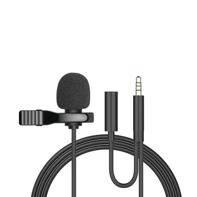 Mini Lavalier Clip-On Condenser Mic – USB, 3.5mm & Type-C Lavalier Microphone HIP 3.5mm 2and1