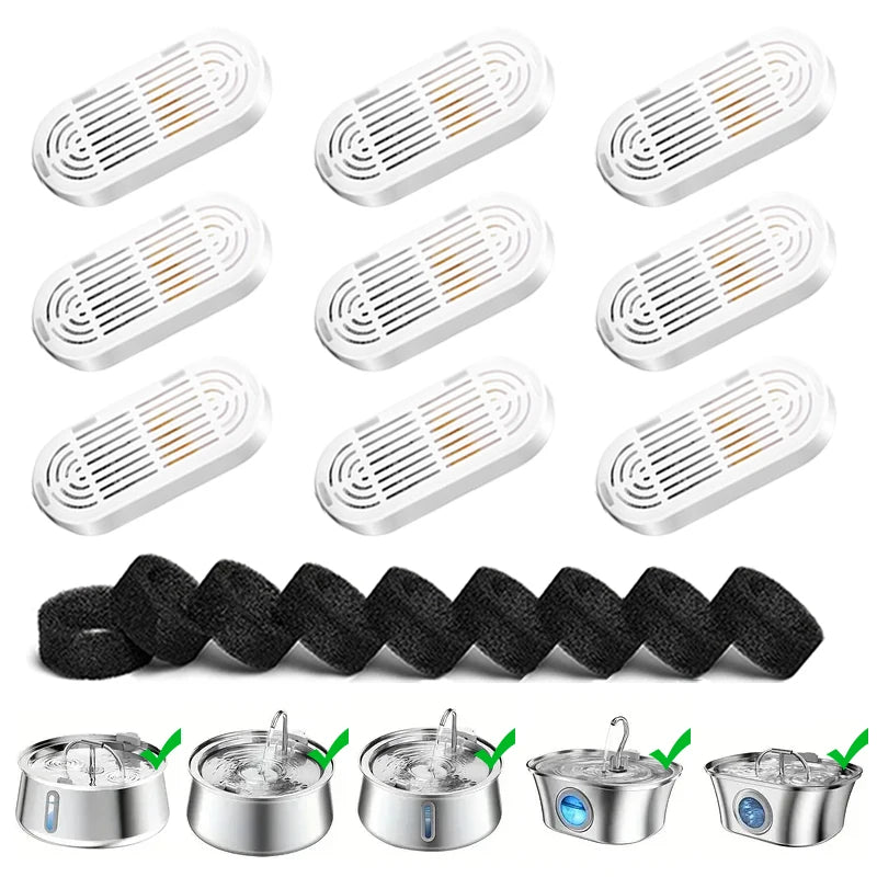 Replacement Activated Carbon Filter Cat Dog Drinking Fountain Replaced Filters for Pet Water Fountain Dispenser Accessories HIP