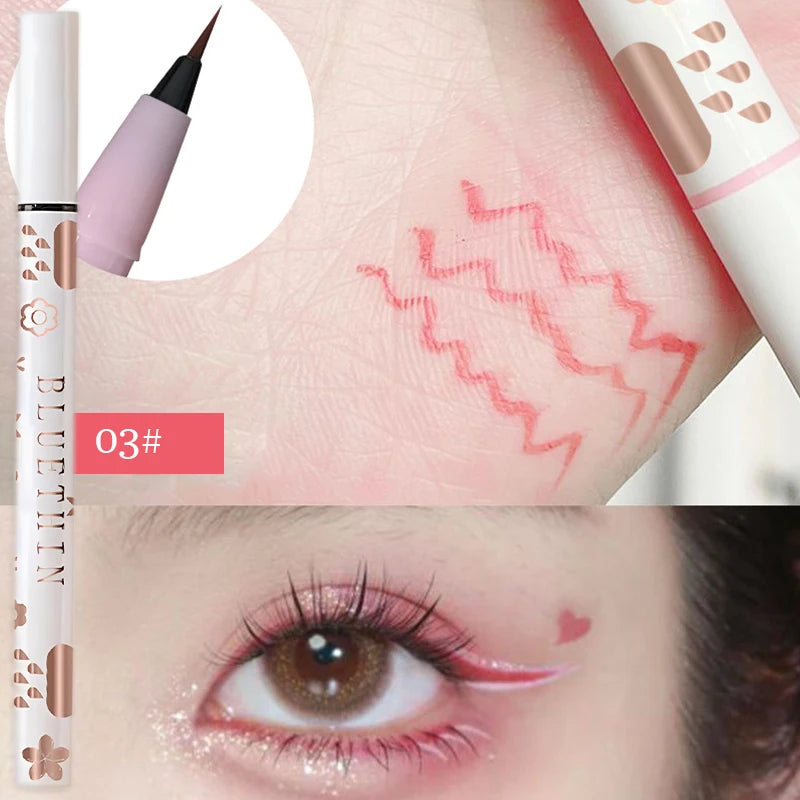 Eyeliner Lying Silkworm Pencil Undercover Draw Down To Non-Smudge Fine Natural Long-lasting Waterproof Eyes Liner Beauty Makeup HIP 03
