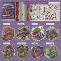 Horror Theme 3D Sticker Book – 8 Scenes 20 Sheets PET Craft Craft Sticker Book HIP A