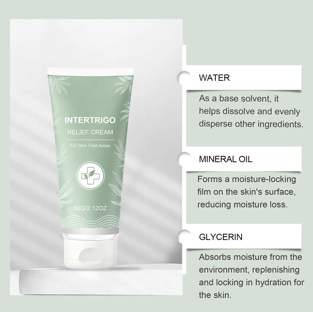 Anti-Chafing Barrier Cream – Zinc Oxide Skin Fold Care 60g Barrier Skin Cream HIP