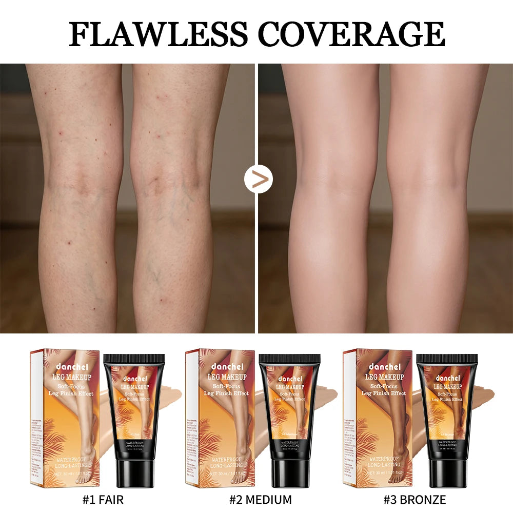 3 Colors Medium Leg Makeup Leg Effect Body Concealer Waterproof Sweatproof Full Coverage Cover Scars Veins Tattoo Even HIP