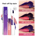 Long Lasting Waterproof Peel Off Lip Stain Lip Tint Transfer Proof Non-stick Cup Matte Reveal Lip Stain Cosmetics for Women HIP 3pcs