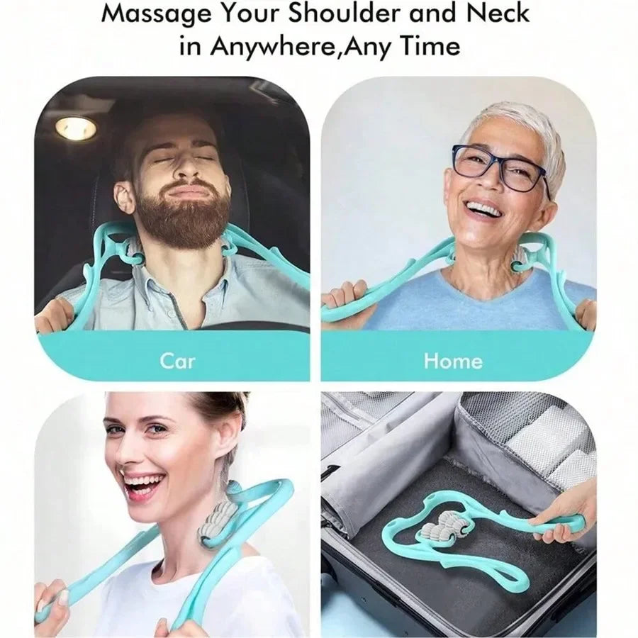 Portable Neck Roller Massager – Neck, Back & Shoulders Neck Roller Massager HIP