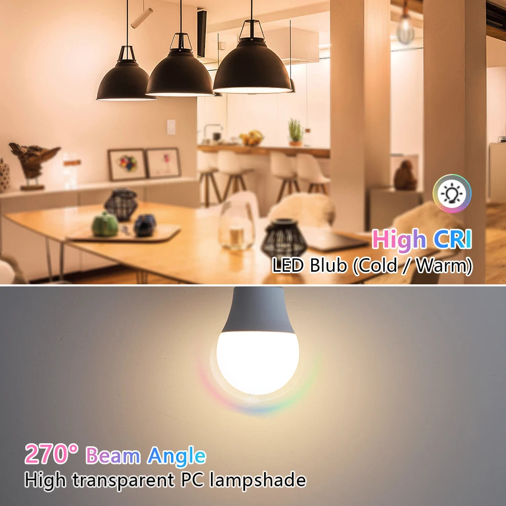4-Pack E27 LED Bulbs 3W–18W AC 220V SMD2835 – Warm & Cool LED Light Bulbs HIP