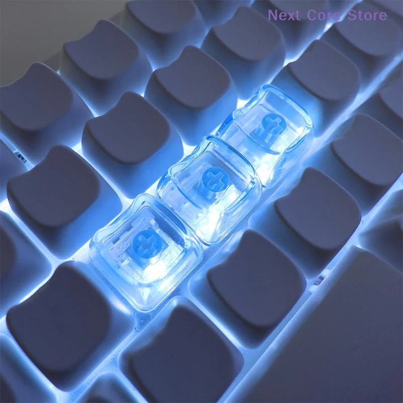 Cat Shaped Transparent PBT Keycaps MAO Profile MX Switch 10/20 Pcs Novelty Keycaps HIP