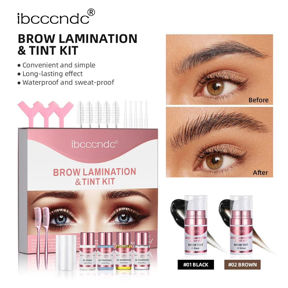 Permanent Brow or Lash Lift and Tint Kit Brow Lamination Eyelash Lifting Perming Lashes Black Brown Dye Eyes Makeup HIP