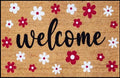 Retro Floral Welcome Doormat – Non-Slip Washable Rug Doormat Area Rug HIP 1 40x60cm-Felt