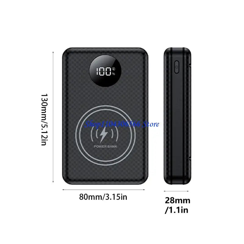 18650 Power Bank Case 5-Slot | LED Display & Camping Light Power Bank Case HIP