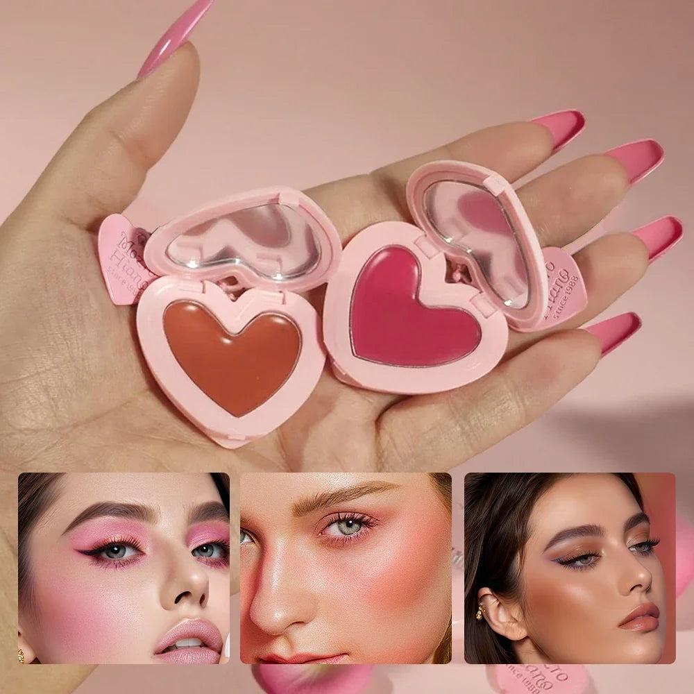 SAM SUGAR Heart Cream Blush – Lip & Cheek, Waterproof Cream Blush HIP
