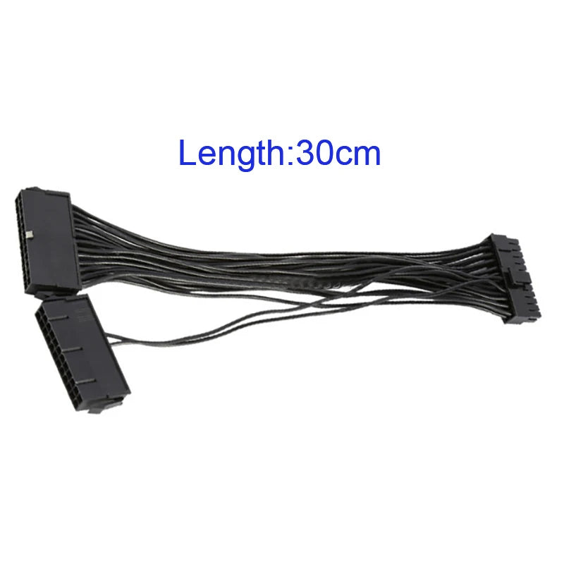 24-Pin ATX Dual PSU Splitter Synchronizer Cable – 30cm Mining ATX Power Cable HIP