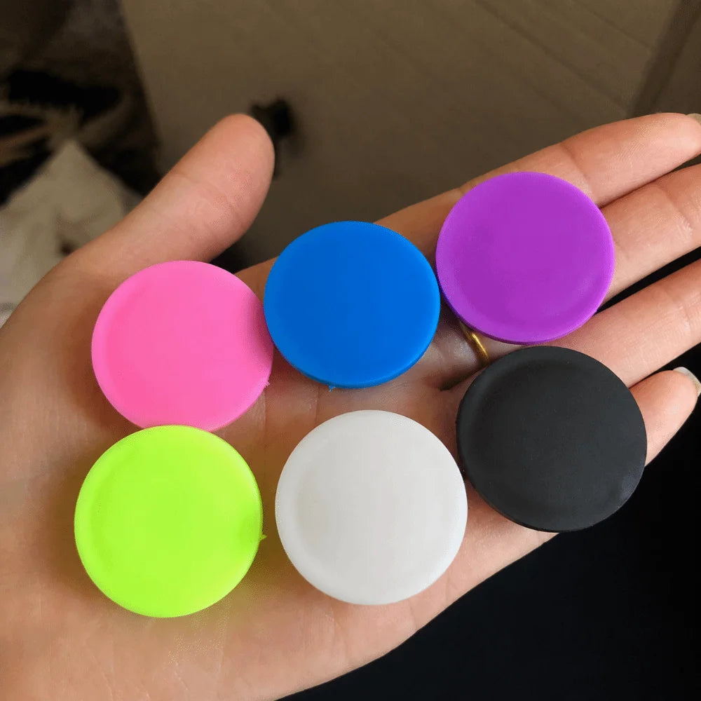 Silicone Vial Caps Leak Proof Reusable – 6 or 12 Pack Silicone Vial Caps HIP
