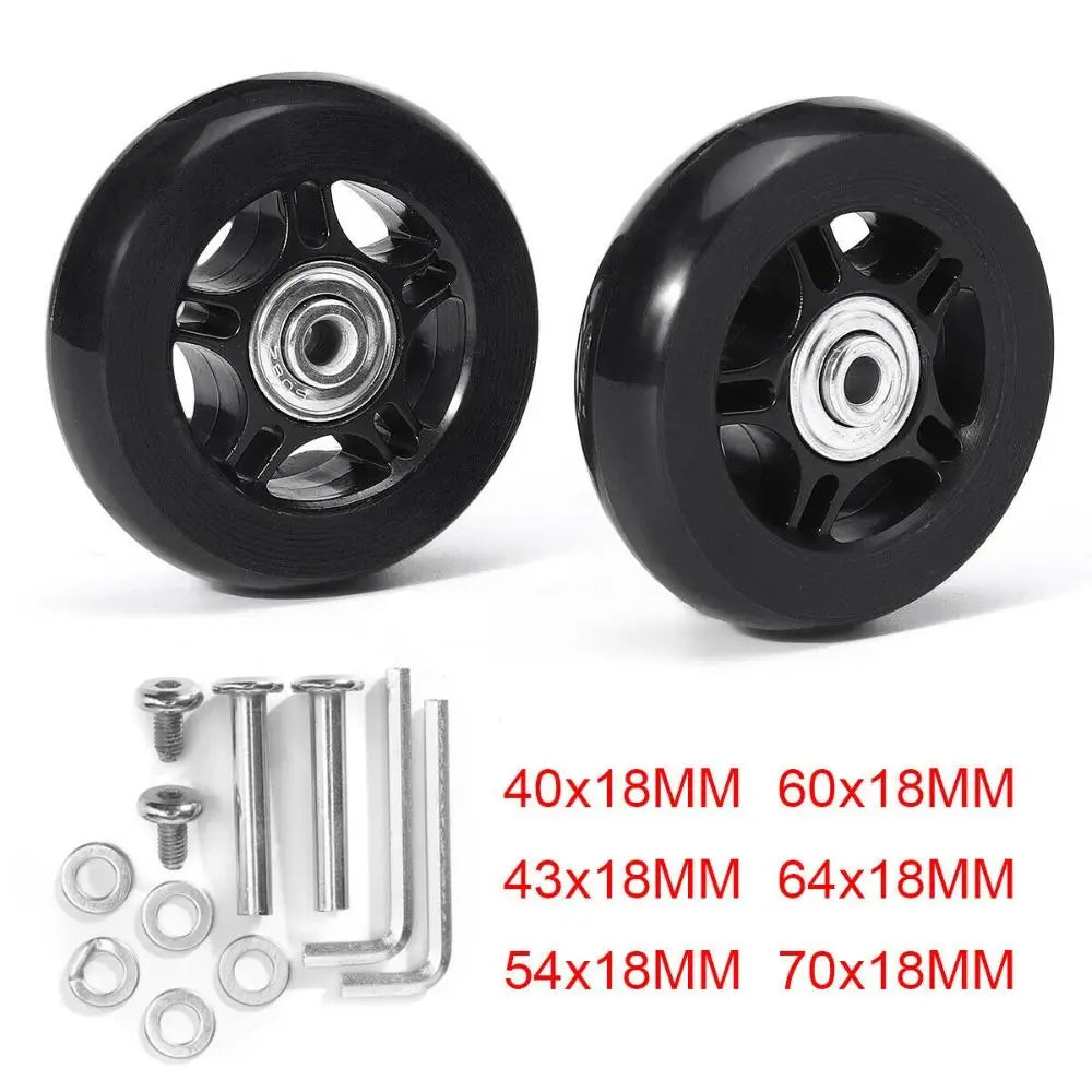 Silent Luggage Wheel Replacement Kit – 40mm to 70mm Sizes Luggage Wheel Repair Kit HIP