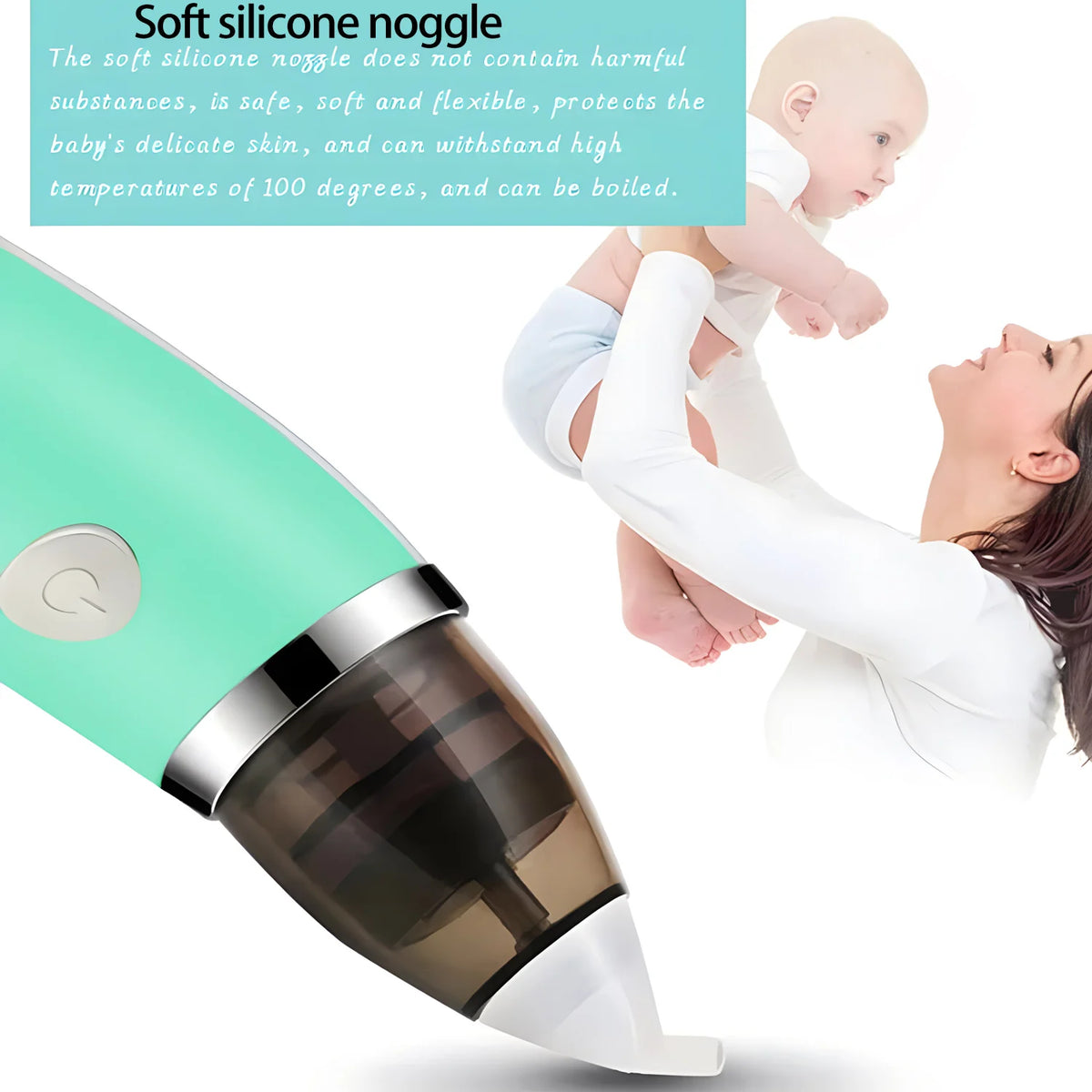 Electric Baby Nasal Aspirator – Soft Silicone Nose Cleaner Baby Nasal Aspirator HIP