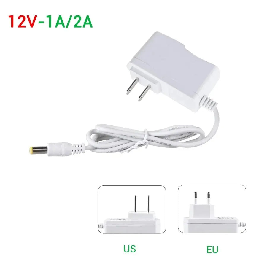 AC 100-240V to DC 12V 24V 1A 2A 3A LED Driver Transformer 12 Volt Switching Power Supply Adapter Converter Charger For LED Strip HIP