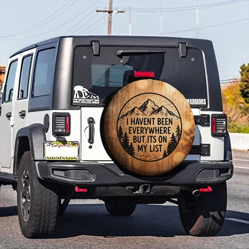 Adventure Spare Tire Cover – Weatherproof RV SUV Truck Spare Tire Cover HIP