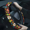 Mexican Day of the Dead Skull Cactus Steering Wheel Cover Steering Wheel Cover HIP 1