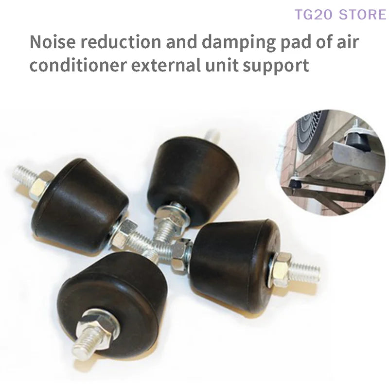 4-Pack Anti-Vibration Rubber Mount Damper Pads for AC Units Vibration Damper Mounts HIP
