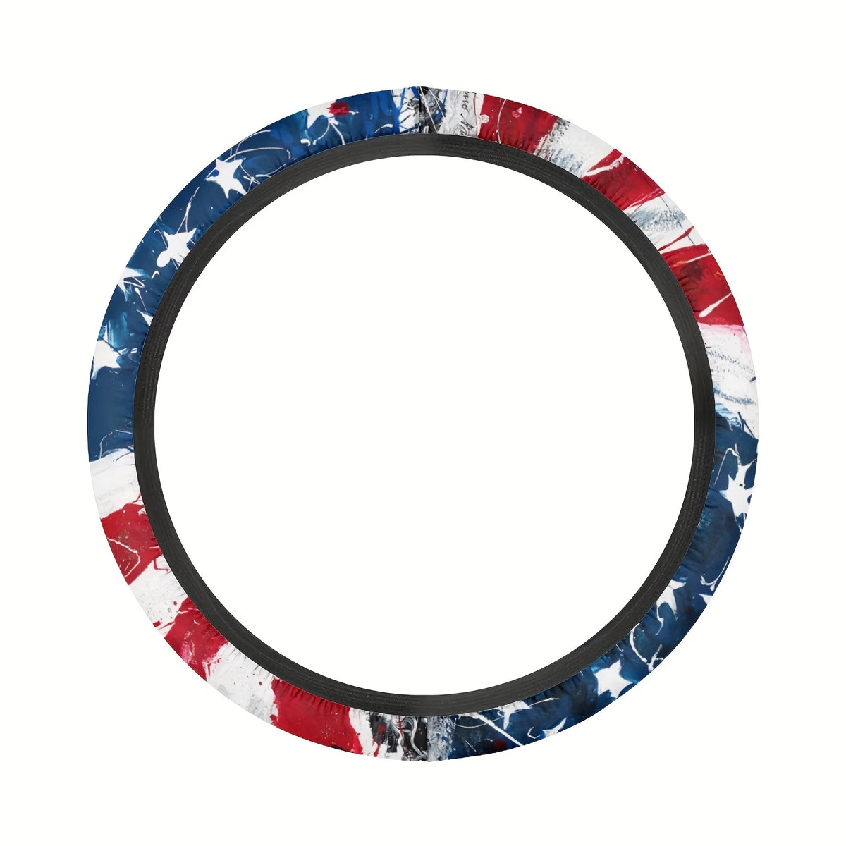 American Flag Steering Wheel Cover – Patriotic Watercolor Steering Wheel Cover HIP