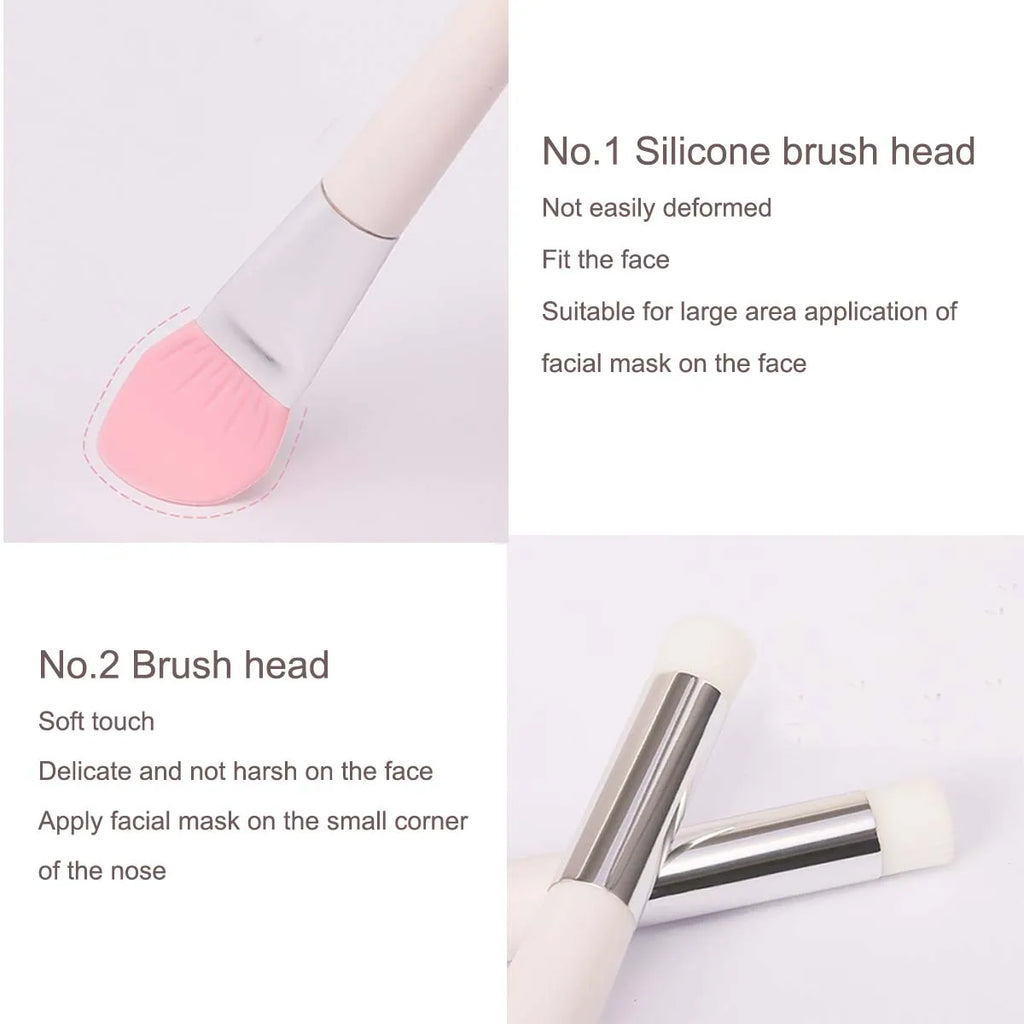 Double-Ended Silicone Face Mask Brush – Dual-Head Tool Silicone Mask Brush HIP