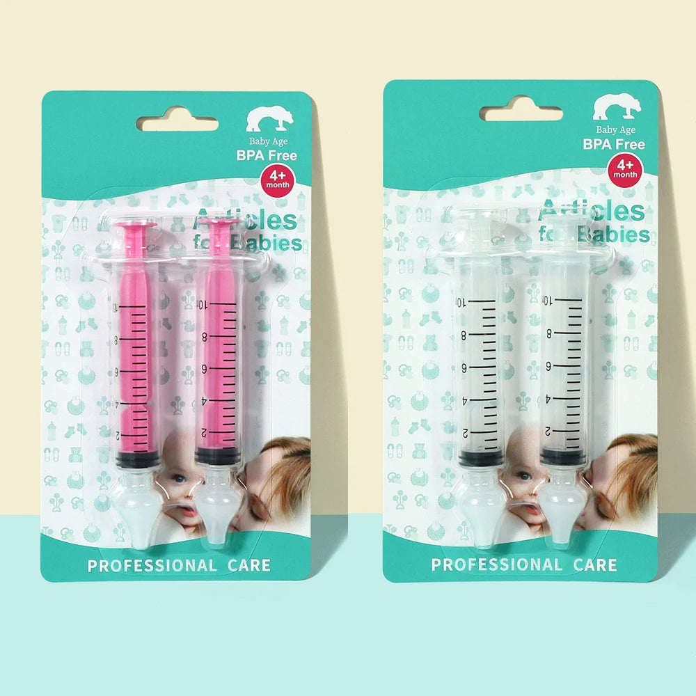 Baby Nasal Aspirator – Soft Silicone Nose Cleaner for Infants Baby Nasal Aspirator HIP C15-2 Pink 2 White