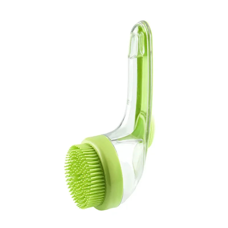 Pet Foaming Bath Brush – Dog & Cat Grooming Scrubber Pet Grooming Brush HIP light green