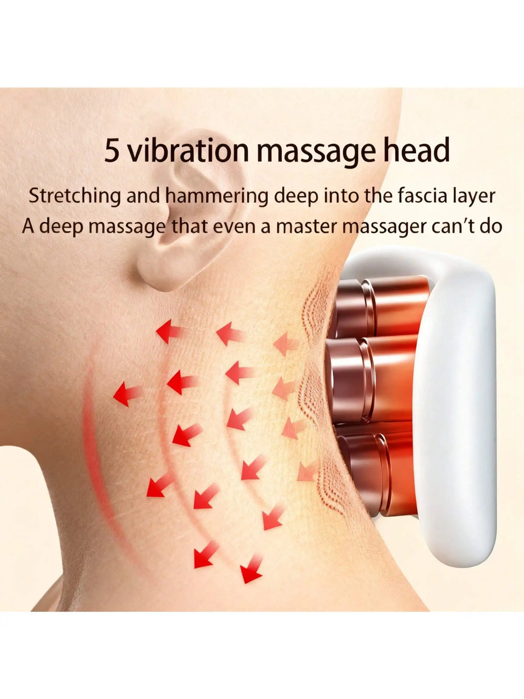 Smart Neck Massager – 5 Modes, Portable & Ergonomic Neck Massager HIP