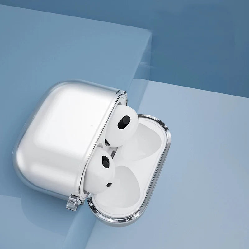 Clear TPU Case for AirPods 4 with Keychain | Protective Cover Earphone Case HIP