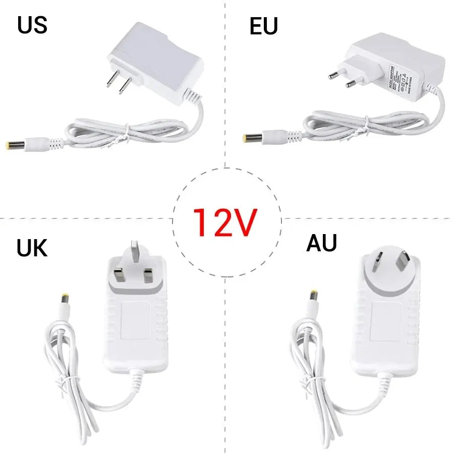 AC 100-240V to DC 12V 24V 1A 2A 3A LED Driver Transformer 12 Volt Switching Power Supply Adapter Converter Charger For LED Strip HIP