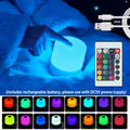 LED Night Light Dimmable Rechargeable/Plug-in Desktop Bedroom Bedside Lighting Decorative Touchscreen Reading RGB Desk Lamp HIP RGB