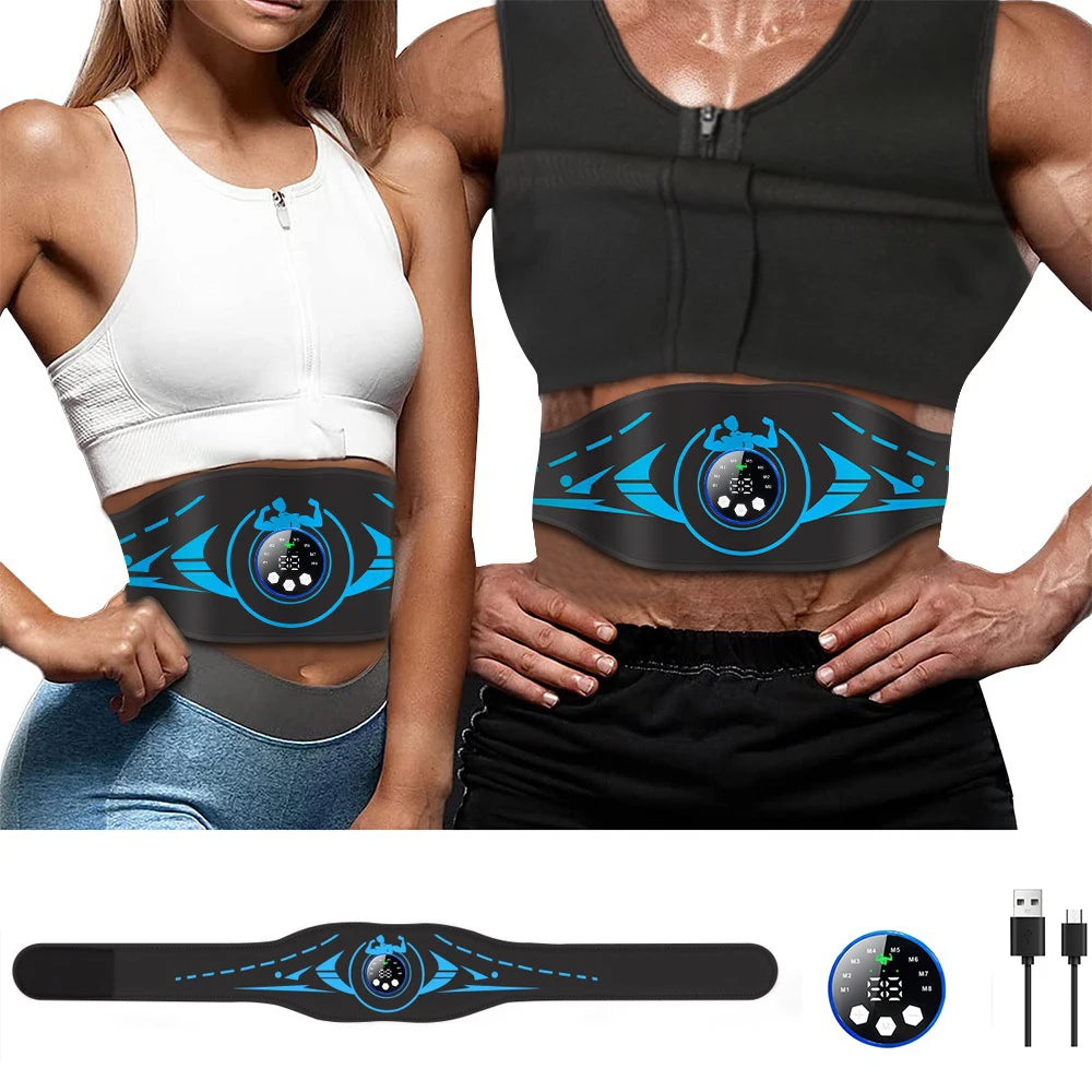 CAMMUO EMS Abdominal Toning Belt – USB Muscle Stimulator EMS Toning Belt HIP