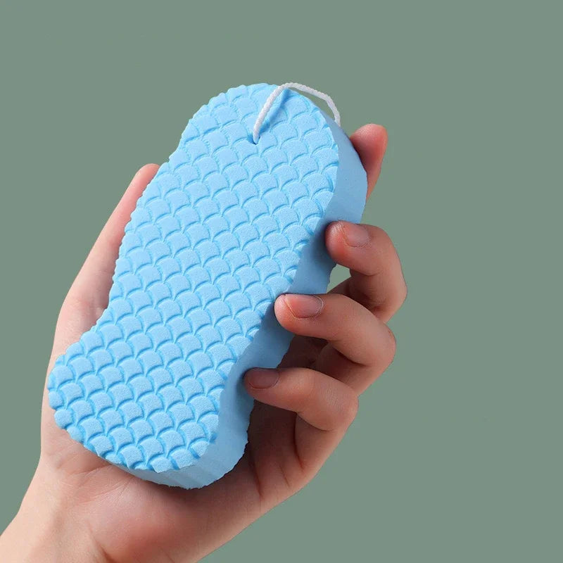 Soft Exfoliating Body Scrub Sponge for Baby & Adults – Bath Bath Scrub Sponge HIP C572-Blue